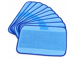 BukkitBow - Vervangende Dweilpads - Microvezel Dweildoeken Robotstofzuiger - Geschikt voor iRobot Braava 4200/5200/5200C/380/380T - 10 Stuks