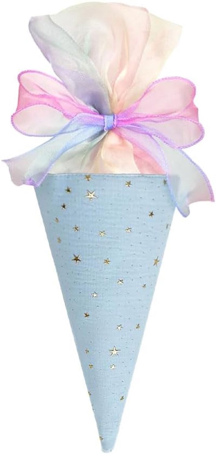 Schoolzak 20x25 cm - kleurrijk snoepzakje - voor eerste schooldag - perfect voor broers en zussen - m-winkel