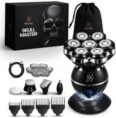 Scheerapparaat Mannen 8-in-1 – Skull Master Zwart - Scheerapparaten met Trimmer - Kaal Hoofd - Head Shaver – Brothers in Style