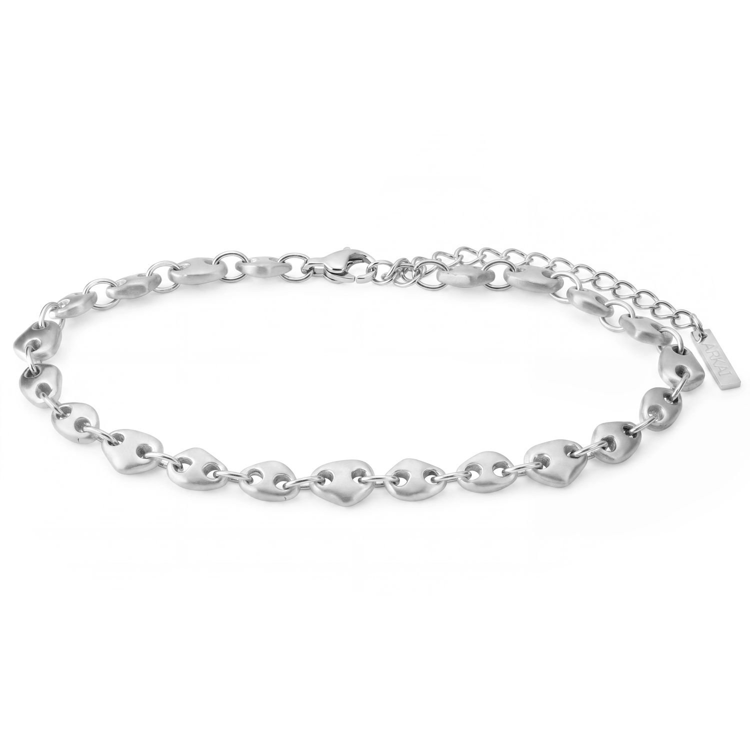 Organic | Cairn armband van verzilverd roestvrij staal