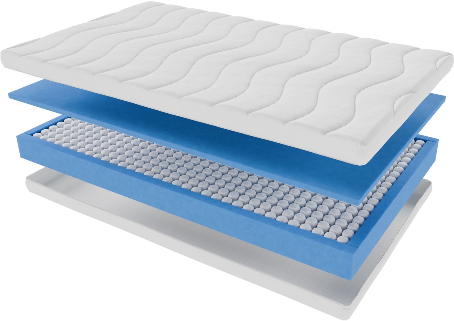 Toros bedden 120x200x19 Pocket - HR Koudschuim - Anti Allergisch - Afritsbare Hoes