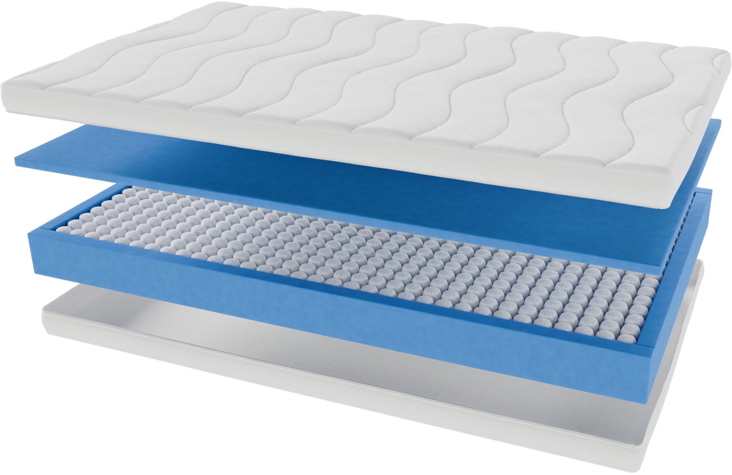 Toros Bedden 120x200x20 Hybrid - Pocket - Anti Allergisch - Wit