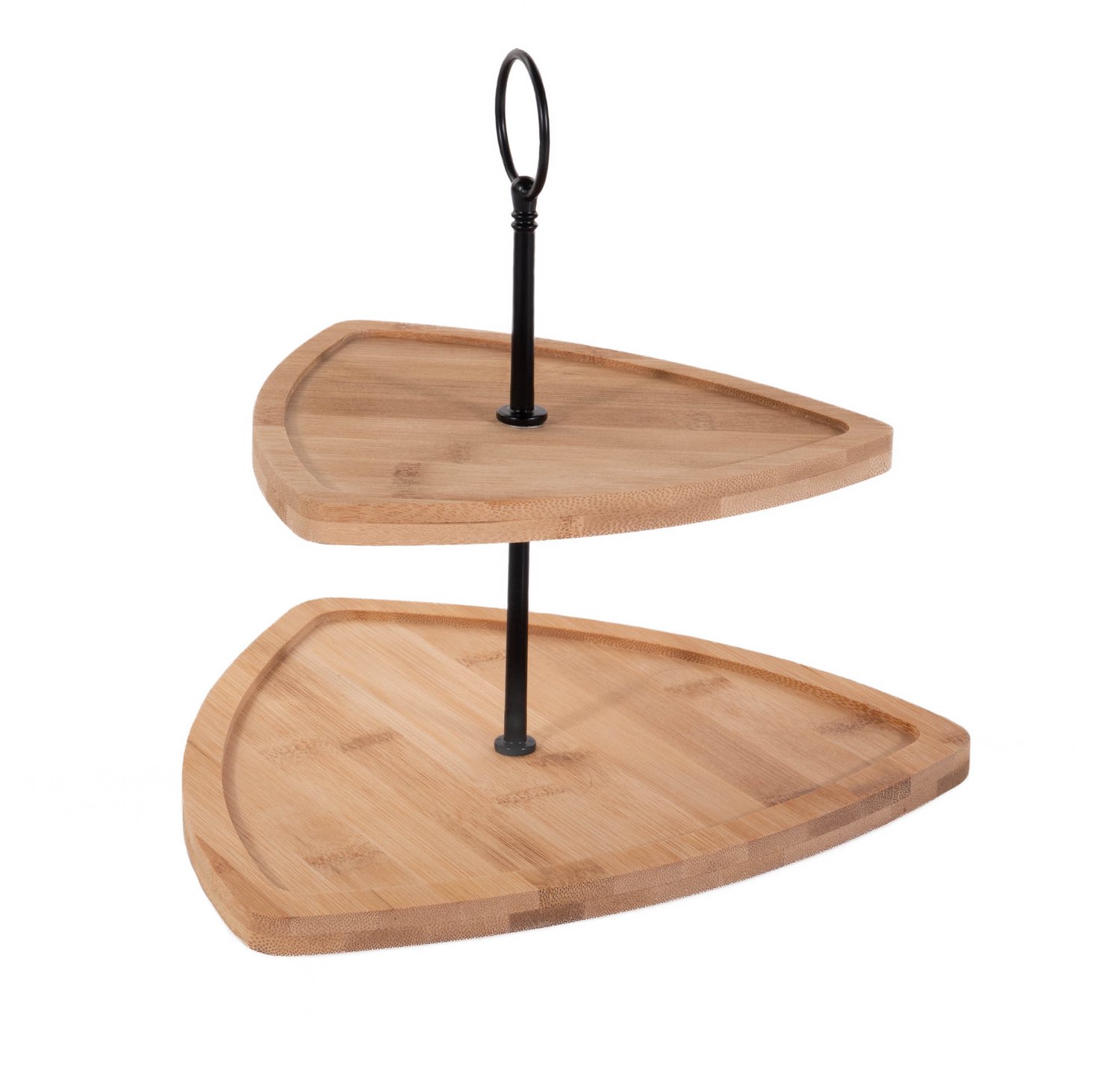 EH Excellent Houseware - Tweelaagse bamboe etagère