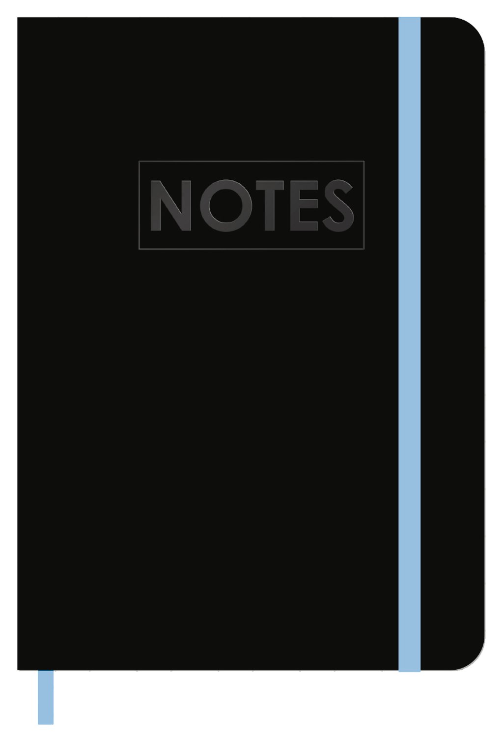MGPcards - A5+ Agenda 2027 - Sluiting Elastiek - Weekoverzicht 1w/2p - Zwart + Blauw elastiek - Ruime vakken - 19.5 x 24.5 cm