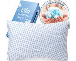 Ella Hoofdkussen Memory Foam - Kussen 50x70 CM - Afstelbaar Traagschuim voor Rug , buik- en zijslaper - Ergonomisch en Orthopedisch: Vermindert Nekklachten