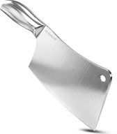 HI NATURE™ Hakmessen RVS | Chopping Hakmes, Hakbijl, Koksmes, Vleesmes, Slagersmes| Heavy Duty Keukenbijl Vaatwasserbestendig - 29cm - Zilver