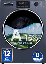 CHiQ CW8728X - Lave-linge - 8 KG - A-15% - 16 programmes - AI Smart - 12 ans de garantie sur le moteur - Nouveau 2026