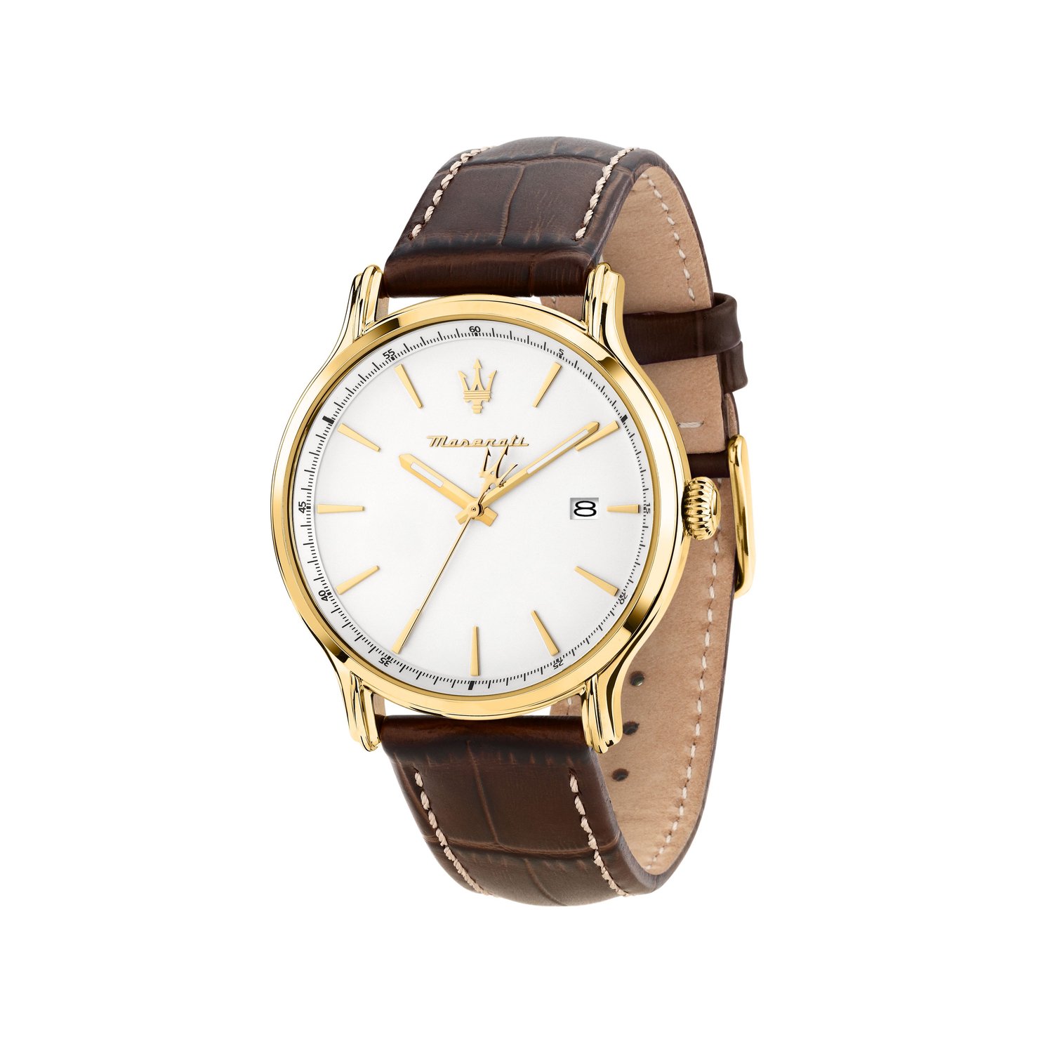 Maserati - Epoca Slim - R8851118018 - Analoog - Herenhorloge - Bruin - Goudkleurig - 40 MM