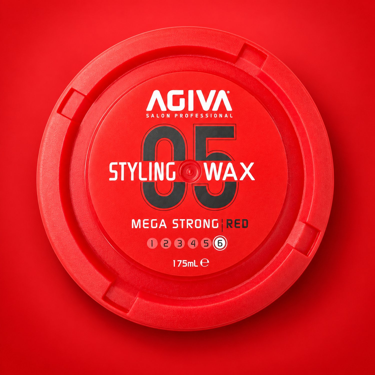 Agiva Salon Professional - Styling Wax - Mega Strong Red 05 - Hold 6 - 175 ml