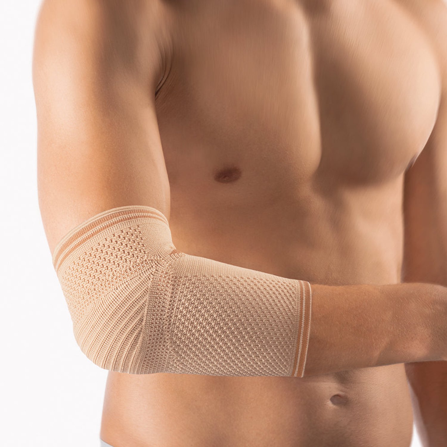 BORT KubiTal Elleboogbrace – Slijmbeursontsteking & Sulcus Ulnaris – Beige – Maat XXS
