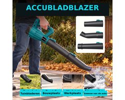 Turbo Jet Accublazer 590 CFM – 165 MPH – 22.000 RPM – Professionele Krachtige Blower met 6 Snelheden voor Tuin, Werkplaats, Auto en Sneeuw