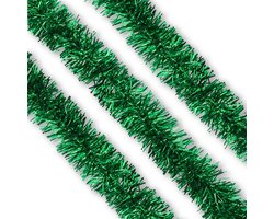 LUQ – Tinsel Kerstslinger Groen – Lametta Slinger – Christmas Garland – Kerstboomversiering – Kerstboom Hangdecoratie