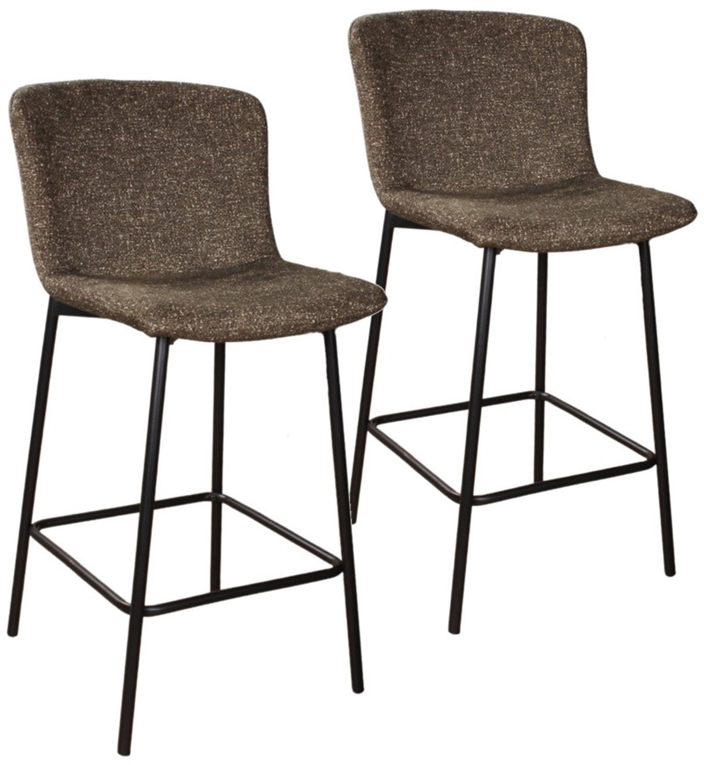 DS4U - - Vera barkruk 65 cm - Set van 2 - Groen - Stof
