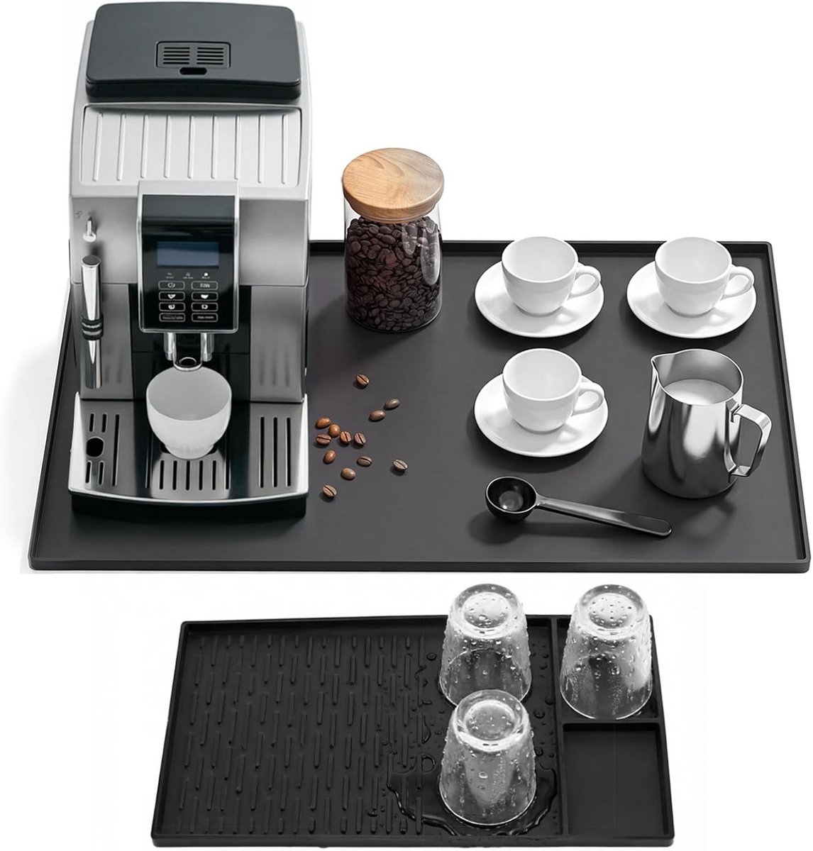 Siliconen Drainer Mat 60 x 40 cm - Hittebestendige Onderlegger voor Airfryer en Keukenaccessoires, Vaatwasmachinebestendig en Brandveilig
