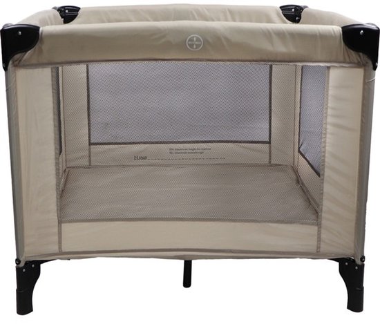 MamaLoes Luuk Beige Inklapbare Box + Opvouwbaar Matras in Tas — afbeelding 2