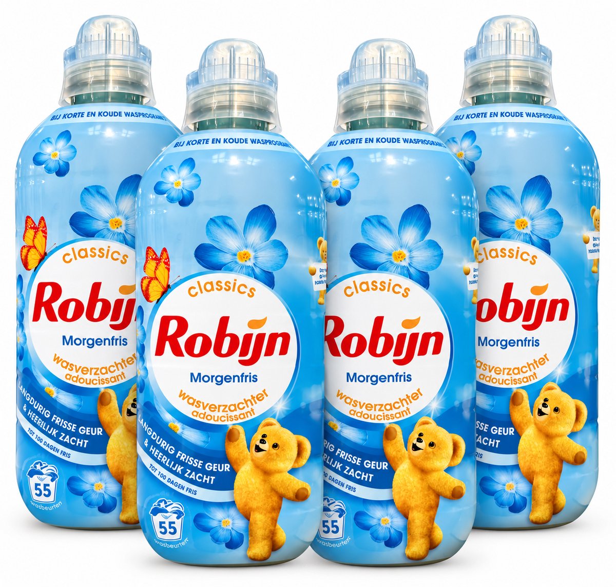 Robijn - Wasverzachter - Morningfresh - 4x1,1L - 220 wasbeurten