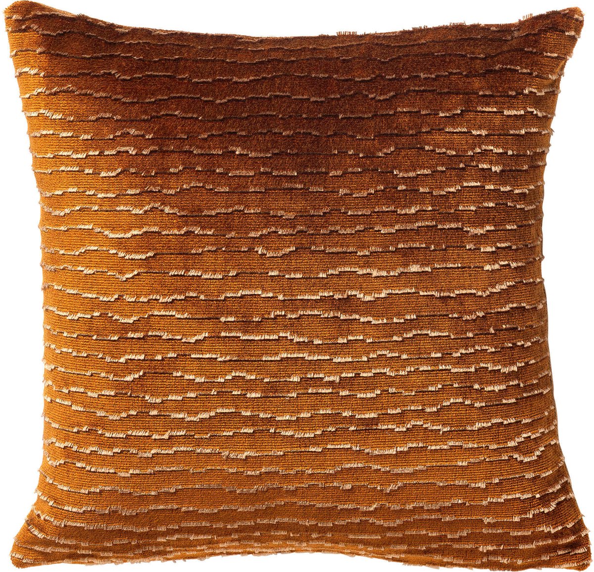 Hoii CLARISSA | sierkussen | 45x45 cm | Pumpkin Spice | bruin | Hoii Goudbruin