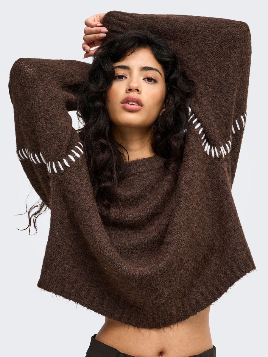 JDY - JDYZOEY LIFE L/S ON STITCH PULL KNT Dames Trui — cadeau in Cadeau-ideeën - foto 2