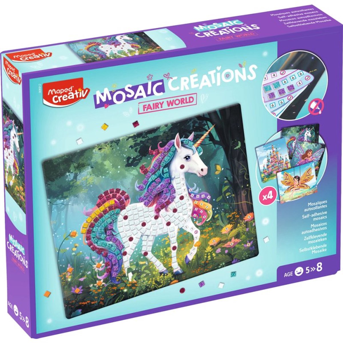 Maped CREATIV mozaïekset FEENWERELD, 12-delig, vanaf 5 jaar