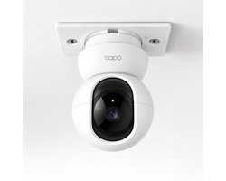 YUOM Plafondbeugel Geschikt voor TP-Link Tapo C200 Beveiligingscamera – Camera Houder – Plafond Mount – Wit