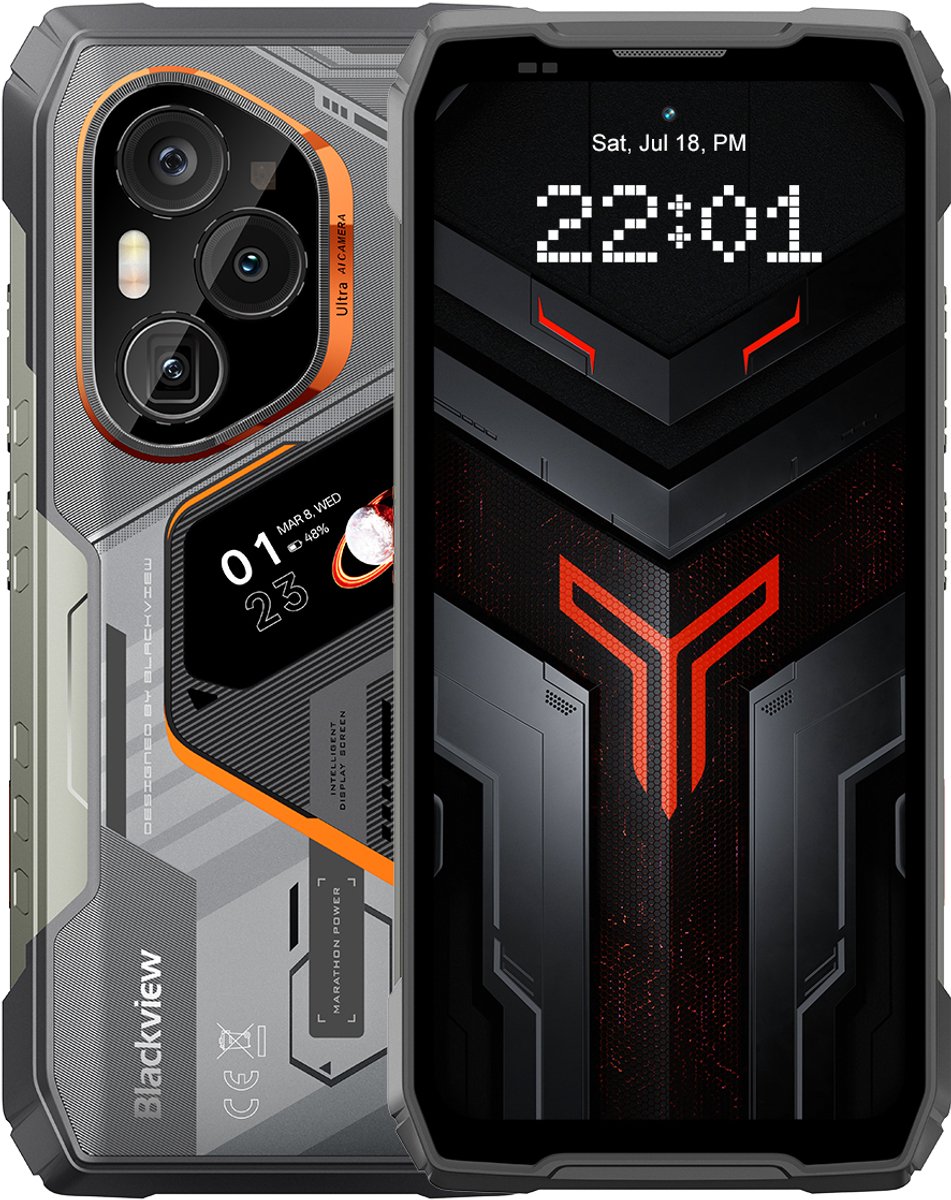 Blackview XPLORE 6 Robuuste 5G Smartphone - 6,73" 3.2K AMOLED Scherm - 12000mAh Accu 120W snelladen - 18GB RAM + 1TB ROM - IP68 IP69K MIL-STD-810H - Drievoudige 50MP Camera + GI Teleconverter - Android 16