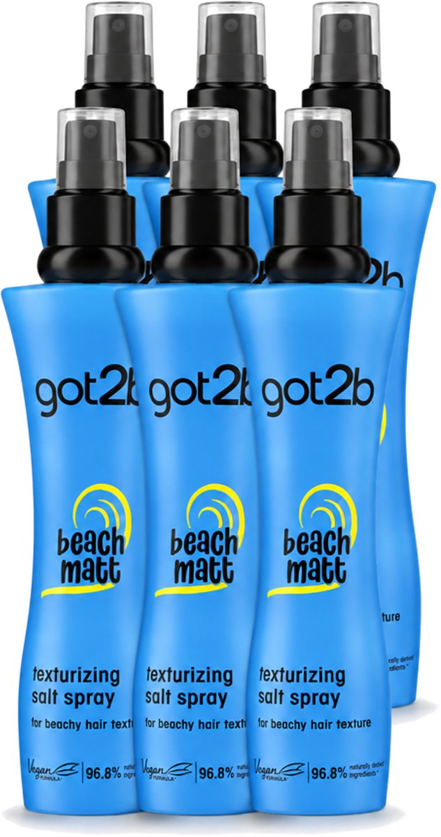 6 x Got2B - Salt Spray - Beach Babe - 200 ml - Voordeelverpakking - 6 stuks