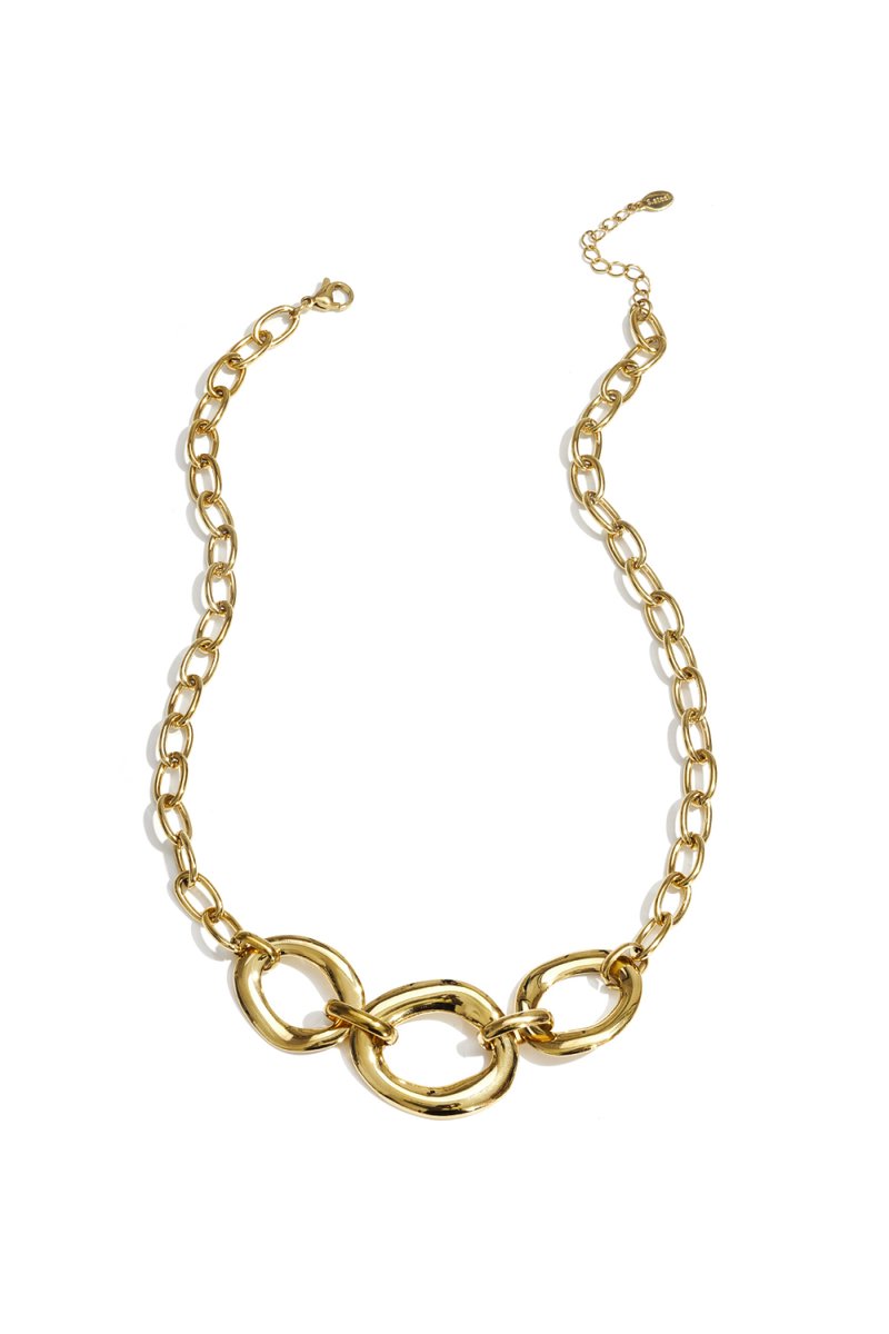 Ketting met ronde statement stukken