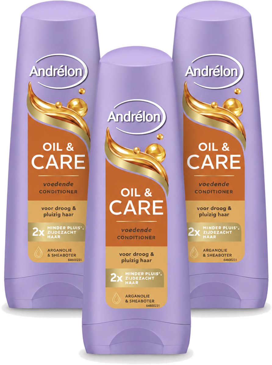 3 x Andrélon – Conditioner – Oil & Care – 200 ml - Voordeelverpakking - 3 stuks