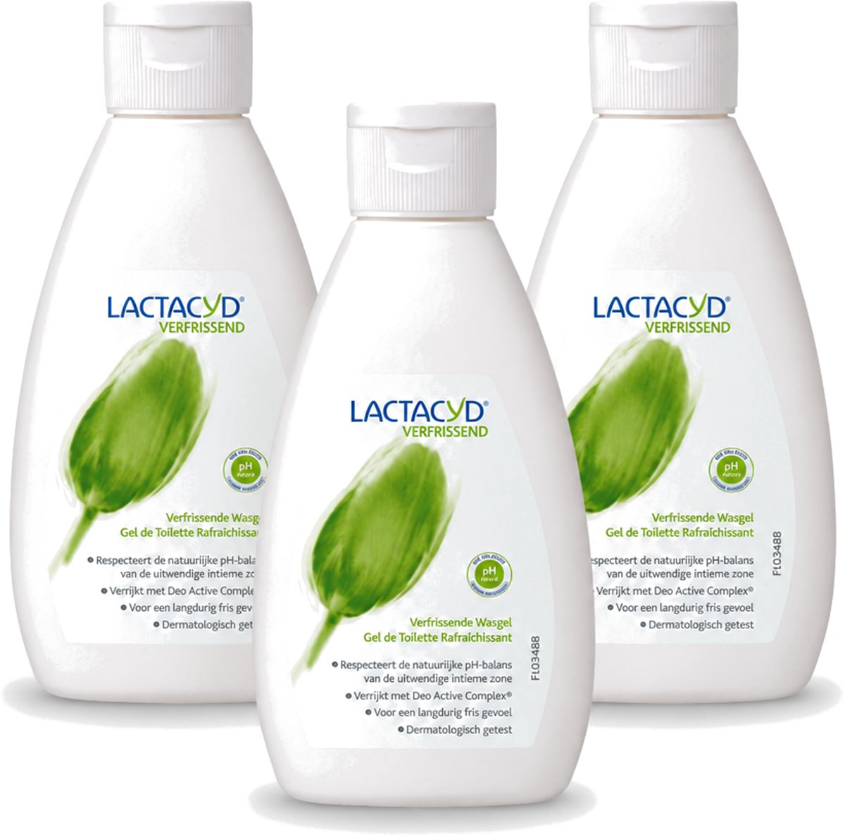 3 x Lactacyd – Verfrissende Wasgel - 200 m - Voordeelverpakking - 3 stuks