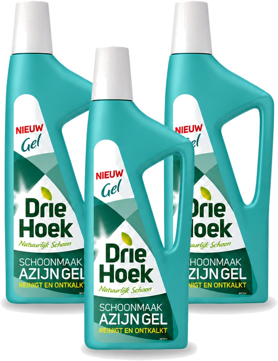 3 x Driehoek – Azijngel – 725 ml - Voordeelverpakking - 3 stuks