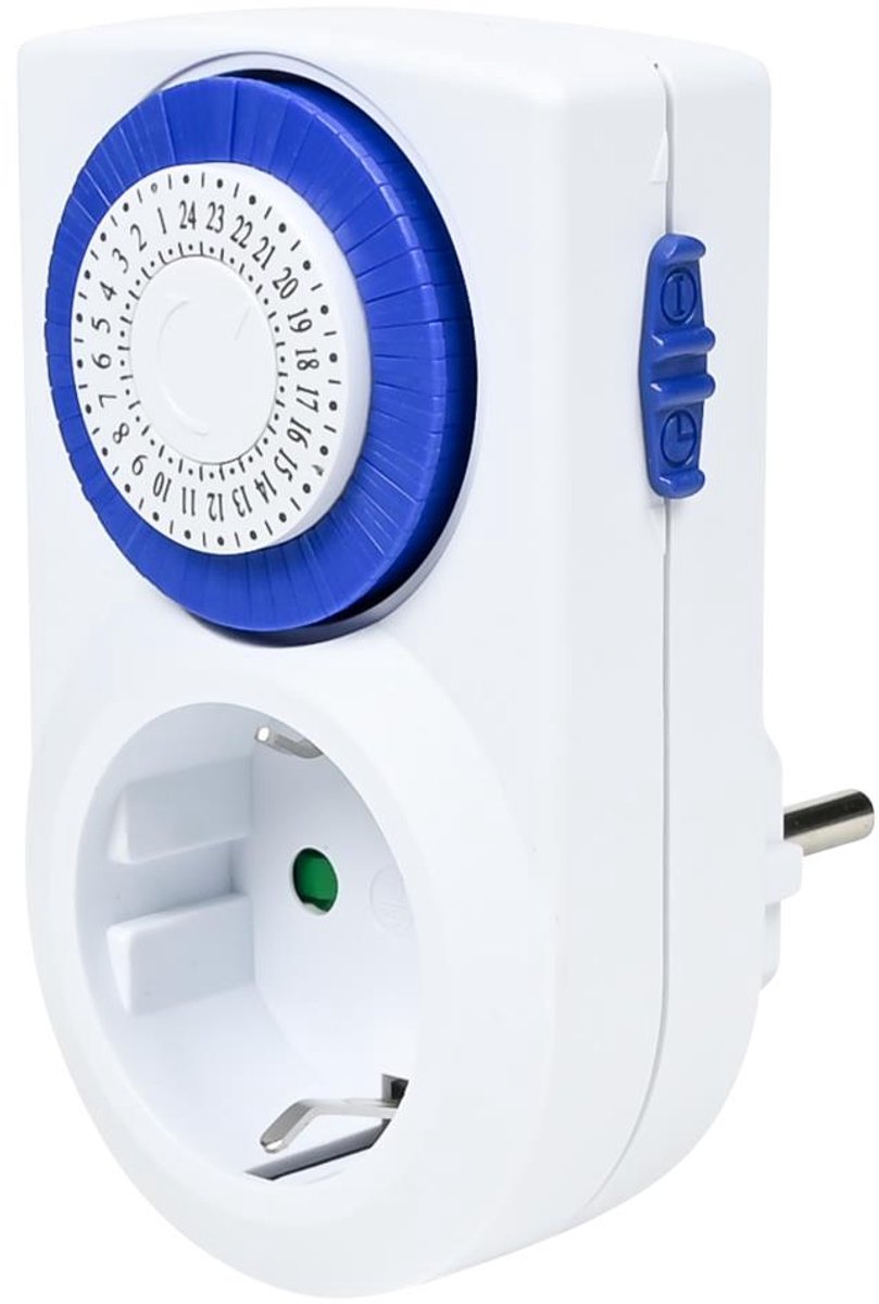 Compacte Tijdschakelaar voor Binnen - Programmeerbare Timer - 24 Uur
