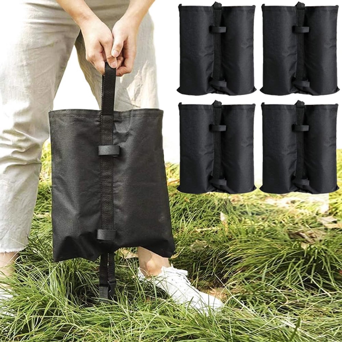 Tentgewicht zandzakken set van 4 - stabiliserende voetmuff - tot 7,5 kg draagvermogen - ShopVlot