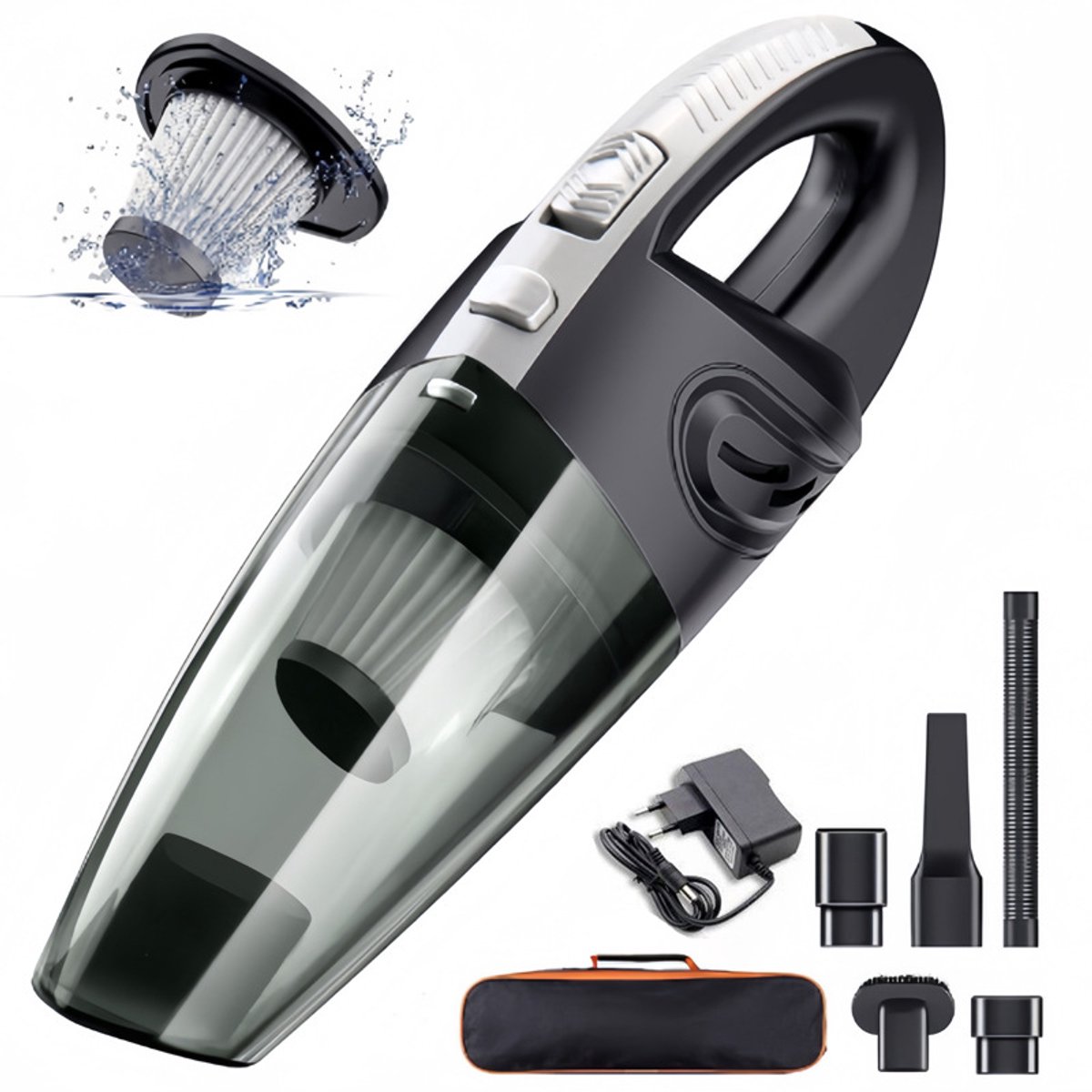 LULUSTIN Kruimeldief Snoerloos Handstofzuiger met 5 Opzetstukken - LULUSTIN - €26,99