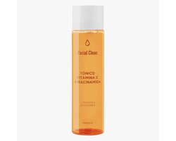 Deliplus Facial Clean Tonic Vitamine C en Niacinamide 255 ml gezichtsreiniger, verhelderende en…