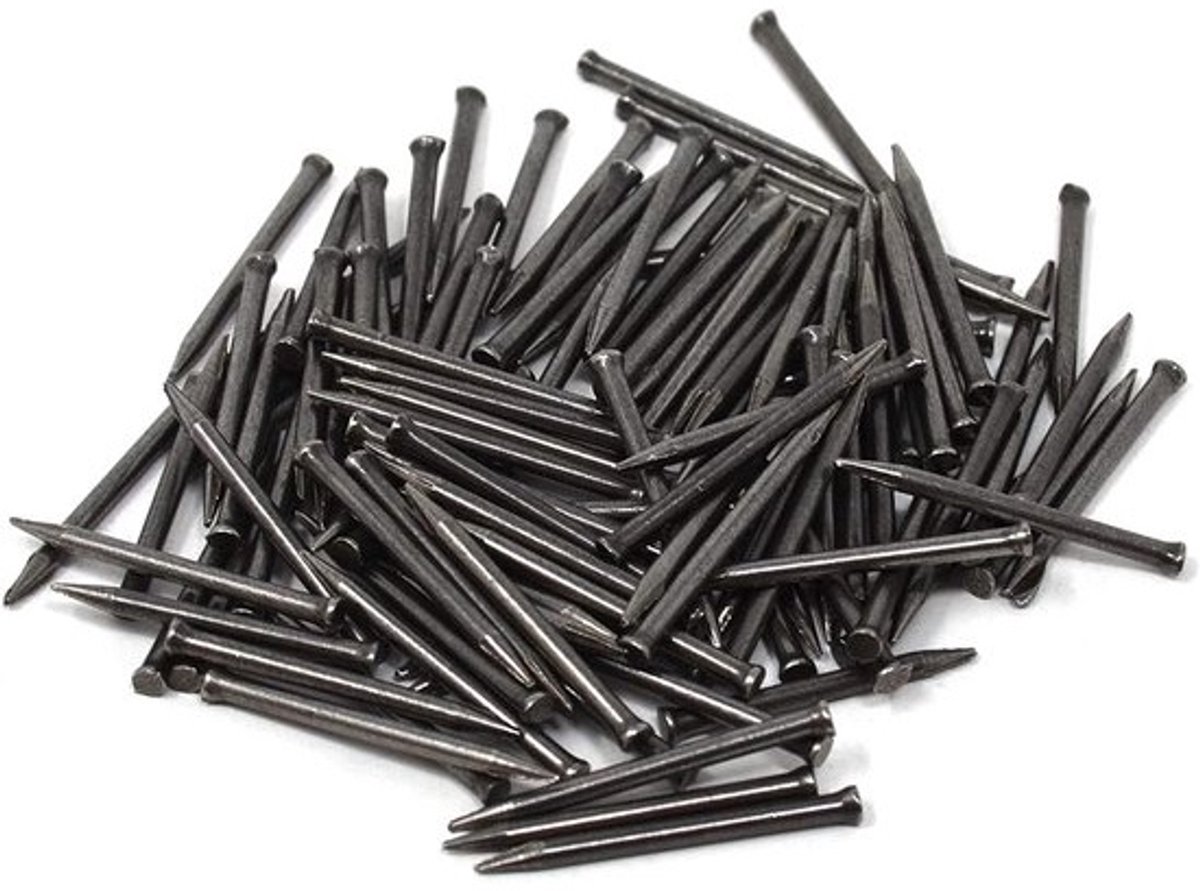 Stalen pennen - plintnagels - bevestigen van plinten - platte kop - 15 x 35 mm