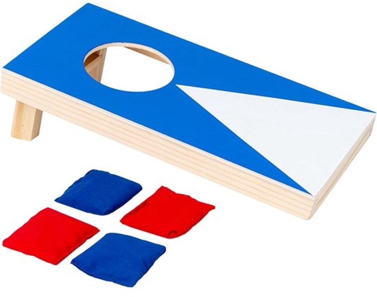 Cornholebordset - Houten gooispel - Voor buiten spelen - Compact formaat - 25 cm breed