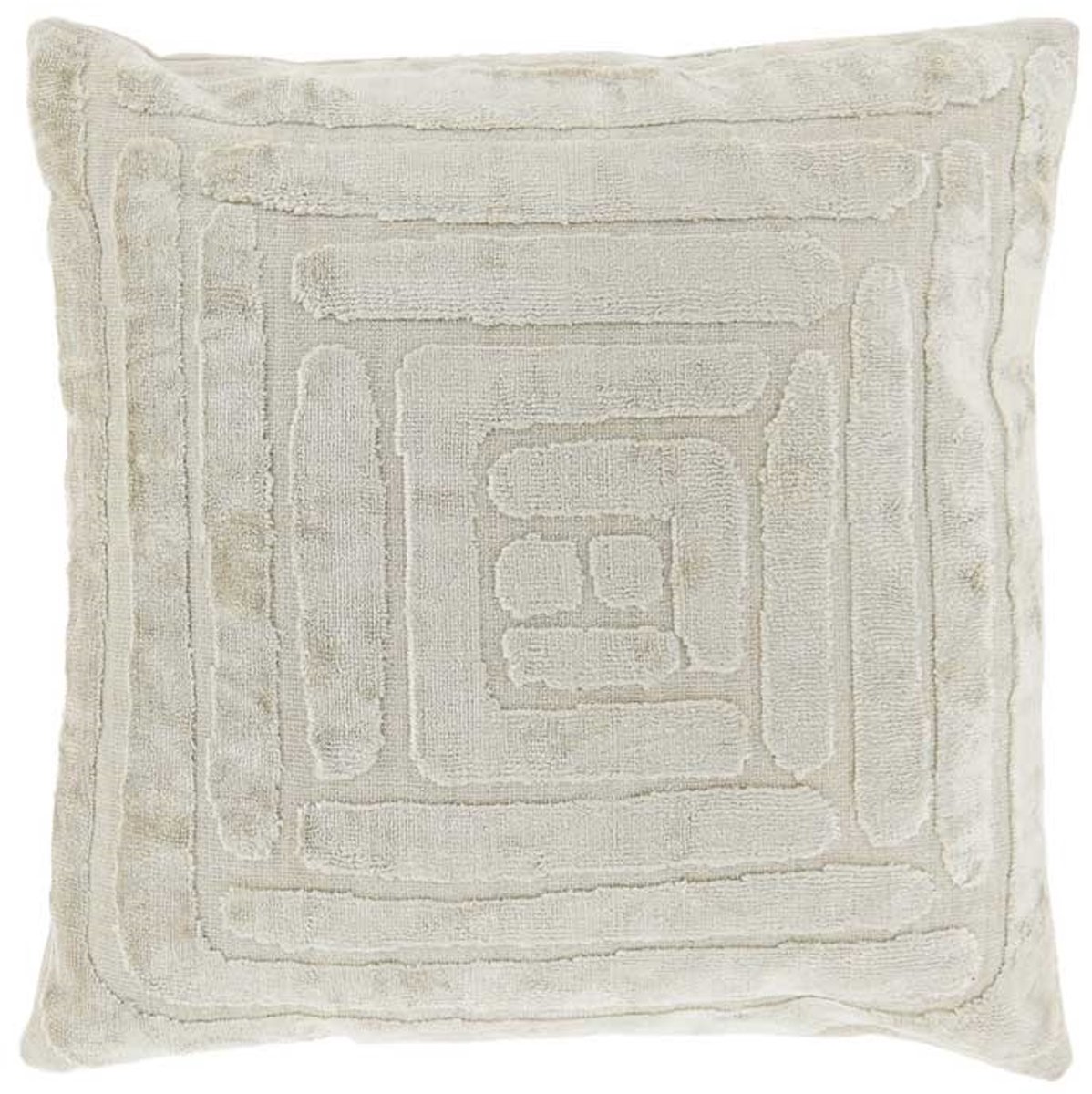 Unique Living Sierkussen Vespa Dove White -45x45cm Wit