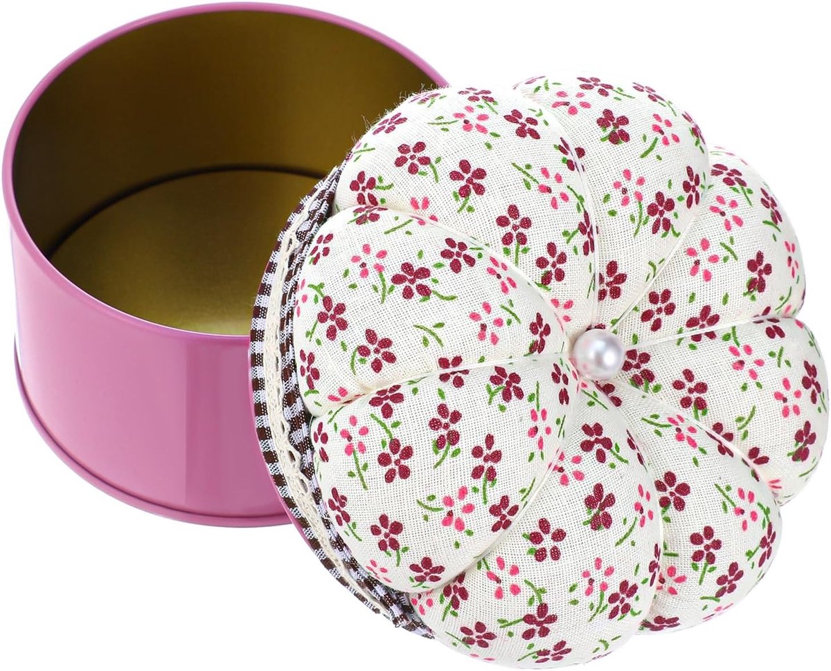 Schattige Pompoen Naaikussen Opbergdoos, Ideale Pin Houder voor DIY Creaties, Borduren en Sieraden Projecten