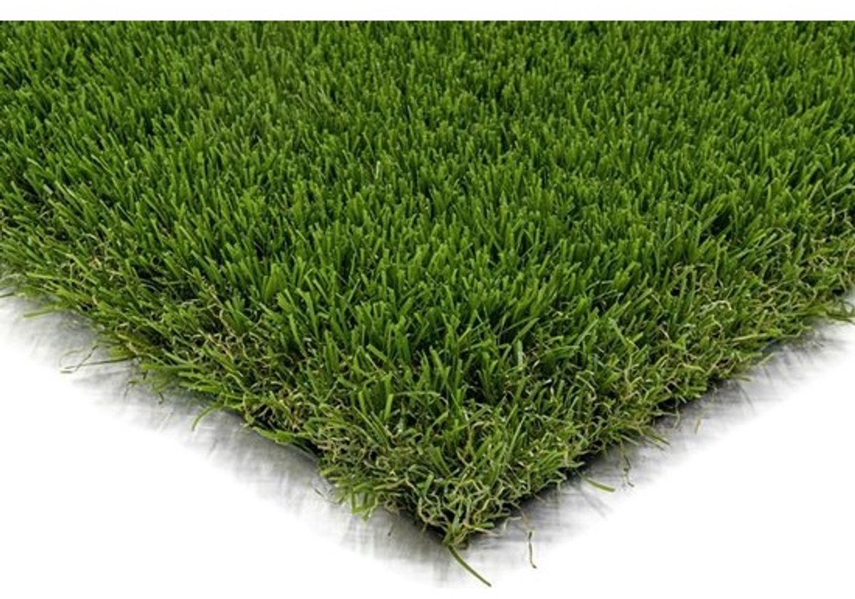 Kunstgrasgazon - Zacht tapijt - Tuindecoratie - Realistische uitstraling - 2 x 5 meter - Groen