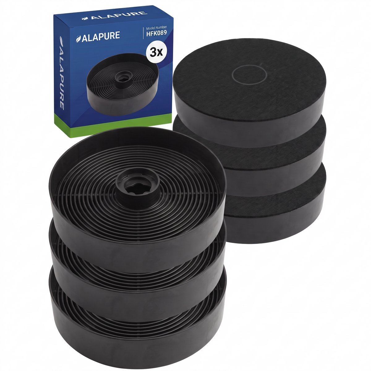 3x koolstoffilter voor Inventum Koolstoffilter KS61