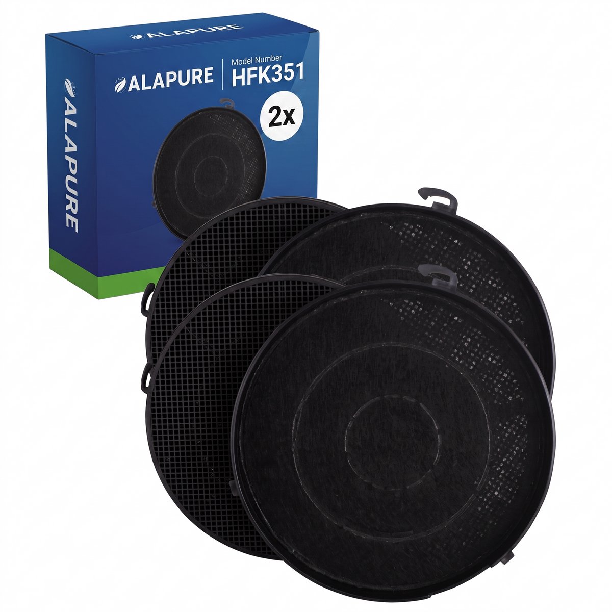 2x Koolstoffilter voor Airlux CR2000 (2-pack)