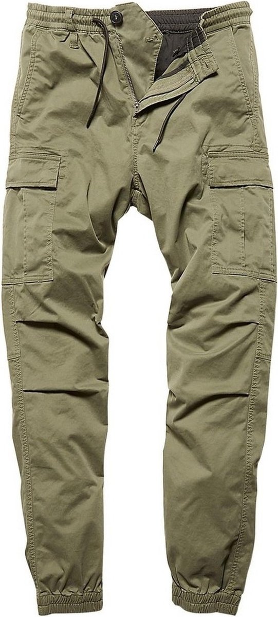 Vintage Industries Vince cargo jogger Groen