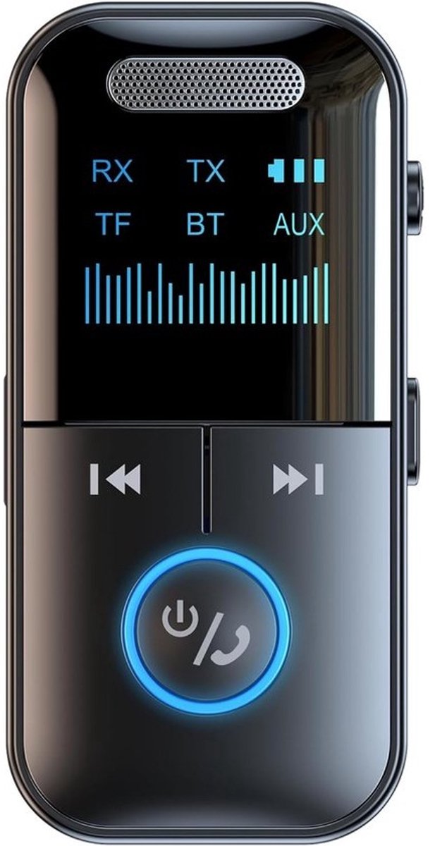 Audio-ontvanger en zender - Draadloze adapter - Muziek streamen - Twee functies - 10 meter bereik - Zwart