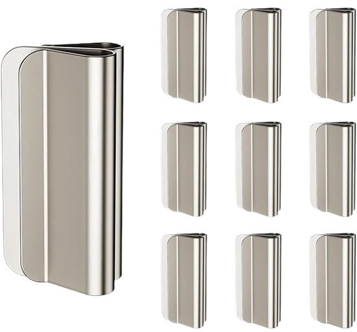 Gordijnklemmen - Magnetische sluitingen - Privacy verbeteren - Gereedschapsloze installatie - 10 stuks - Enkel attribuut