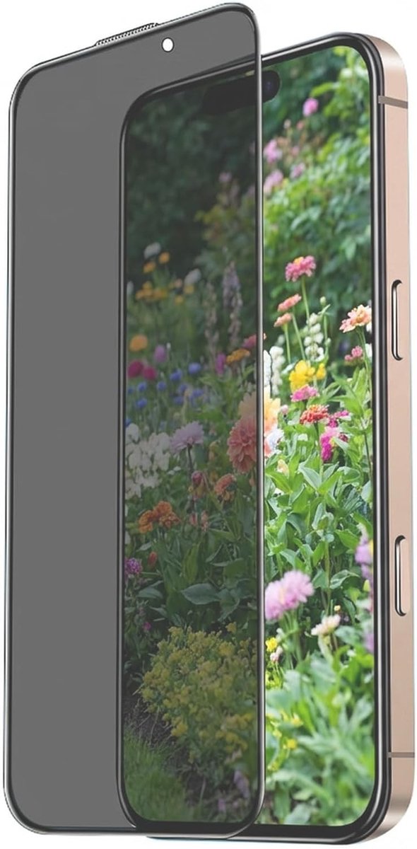 Privacy Screen Beschermglas voor iPhone 16 Pro - 30° Hoek, Versterkt Glas, 2 Stuks met Montagehulp