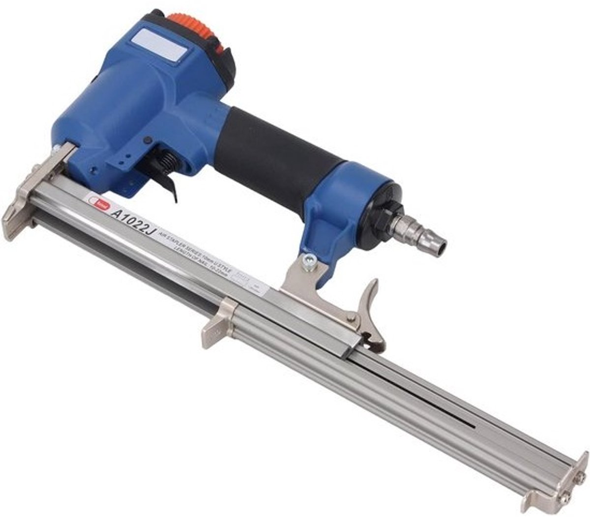 Pneumatisch nagelpistool - Bradspijkerpistool - tacker - Voor houtbewerking - en stoffering - Ergonomisch - lichtgewicht - 10-22 mm - Zilver
