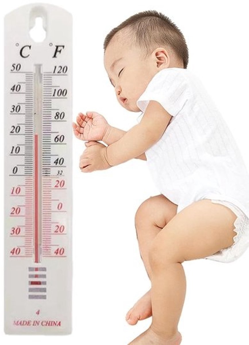 Binnen- en buitenthermometer - Weerindicator - monitor - Klimaatcontrole - Breed meetbereik - 218 x 46 cm