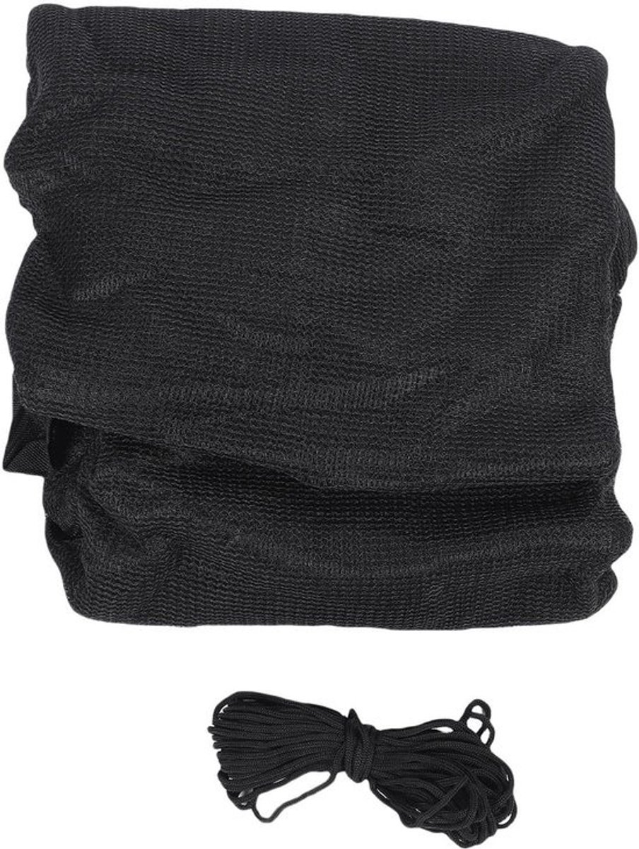 Veiligheidsnet voor trampoline - Vervangend net - Voor veilig springen - Scheurbestendig PP-gaas - 180 cm - Rond - Zwart