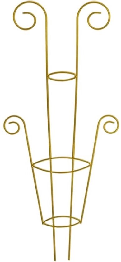 Metalen plantenrek - Klimplantsteun - Planten ondersteunen - Weerbestendige constructie - 76 x 27 cm - Zwart