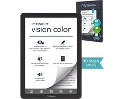 E-reader Vision Color - Écran couleur 6 pouces - Écran tactile E Ink - 32 Go - Éclairage d'écran - Livres électroniques et livres audio Ereader - Noir - Compatible avec Kobo Plus